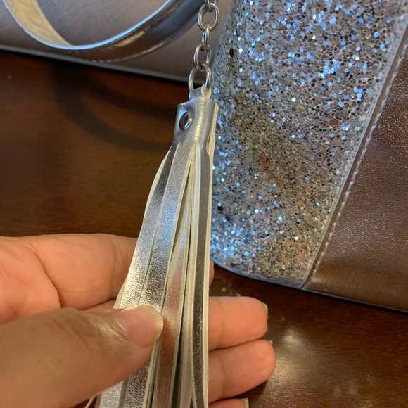 Justice glitter strip initial crossbody bag  G - Picture 5 of 5